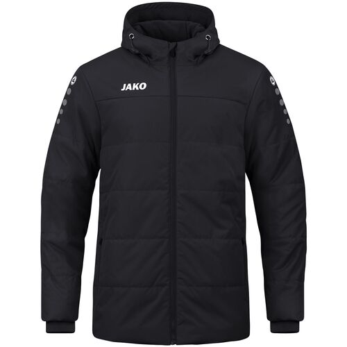 Jako Coachjacke Team Mit Kapuze - schwarz