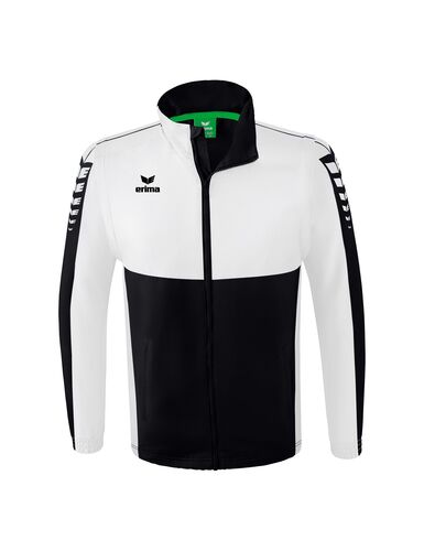 Erima Six Wings Jacket With Removable Sle - black/white