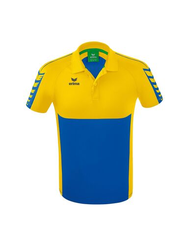 Erima Six Wings Poloshirt Function - new royal/yellow