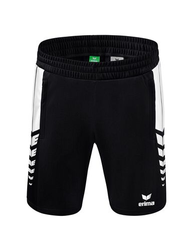 Erima Six Wings Shorts Without Inner Slip - black/white