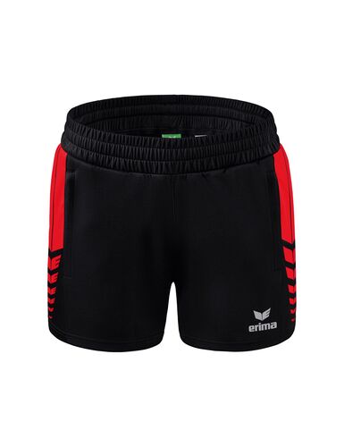 Erima Six Wings Shorts Without Inner Slip - black/red