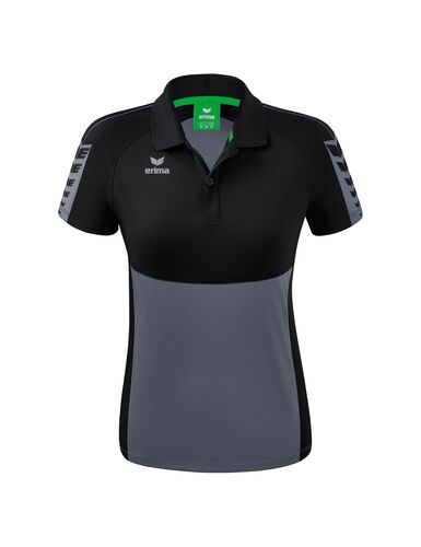 Erima Six Wings Poloshirt Function - slate grey/black