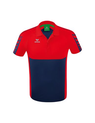 Erima Six Wings Poloshirt Function - new navy/red
