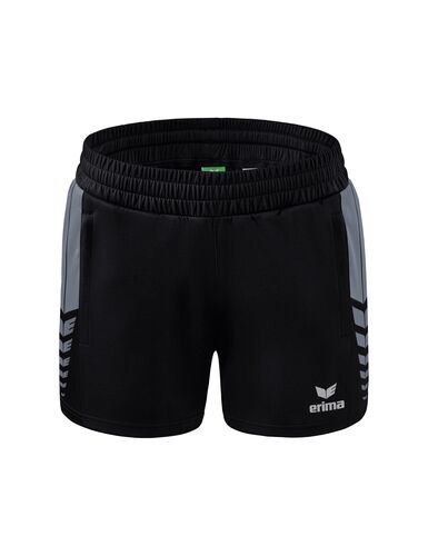 Erima Six Wings Shorts Without Inner Slip - black/slate grey
