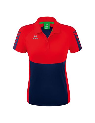 Erima Six Wings Poloshirt Function - new navy/red