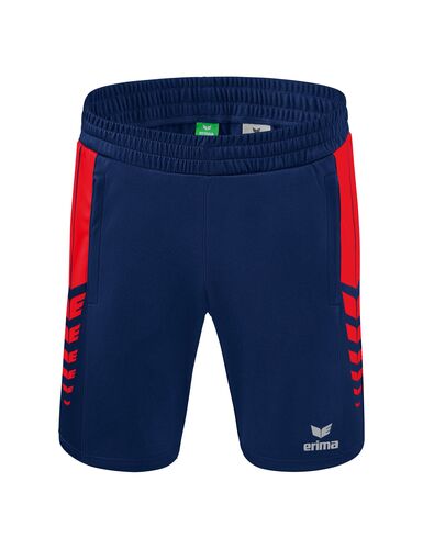 Erima Six Wings Shorts Without Inner Slip - new navy/red