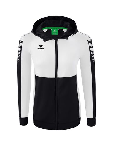 Erima Six Wings Training Jacket With Hood - black/white