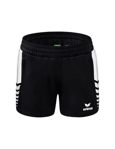 Erima Six Wings Shorts Without Inner Slip - black/white