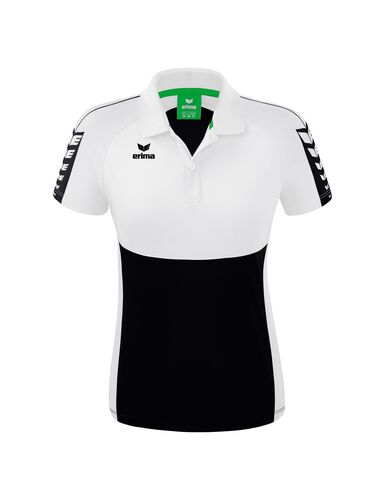 Erima Six Wings Poloshirt Function - black/white