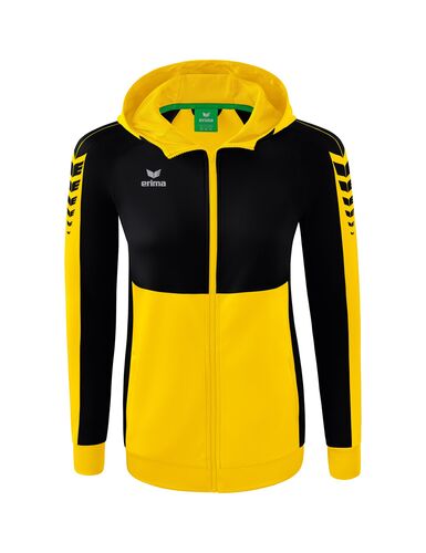Erima Six Wings Training Jacket With Hood - yellow/black