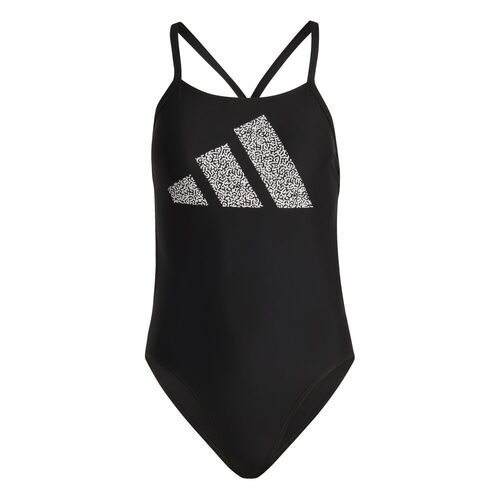 adidas Damen 3 Bar Logo Print Badeanzug
