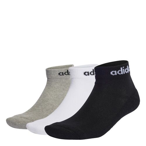 adidas Herren Linear Cushioned Ankle Socken, 3 Paar