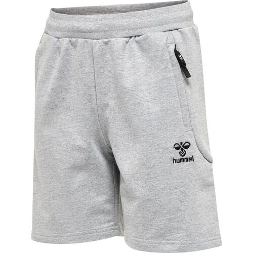 Hummel Hmlmove Grid Cotton Shorts Kids - grey melange