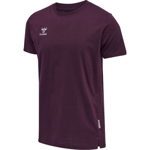 Hummel Hmlmove Grid Cotton T-Shirt S/S - grape wine