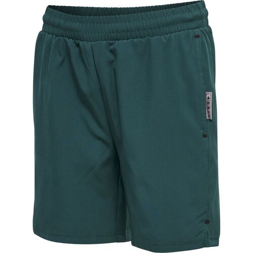 Hummel Hmlmove Grid Woven Shorts Kids - deep teal