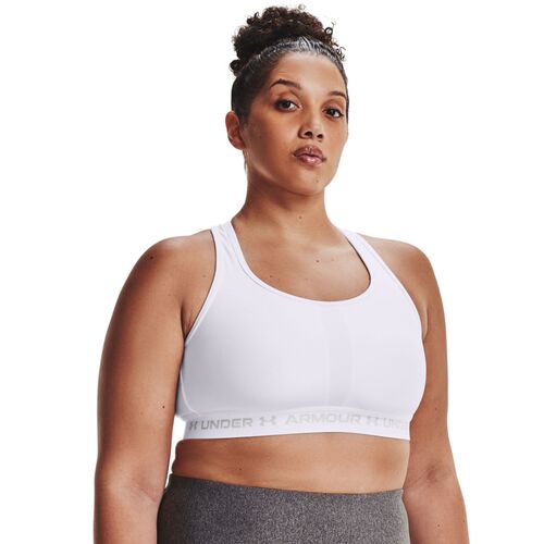 Under Armour Ua Crossback Mid Bra& - white