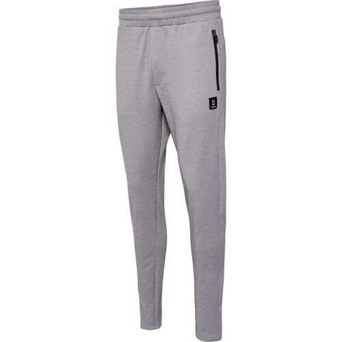 Hummel Hmlmt Interval Tapered Pants - grey melange