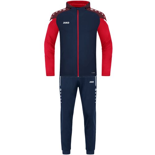 Jako Trainingsanzug Polyester Performance Mit Kapuze - marine/rot