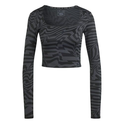 adidas TrainIcons Training Jacquard Crop Longsleeve