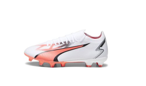 Puma Ultra Match Fg/Ag - puma white-puma black-fire orc