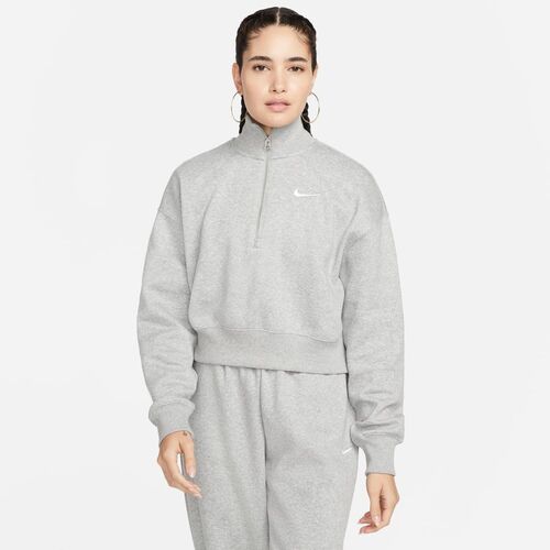Nike W Nsw Phnx Flc Qz Crop Oberteil