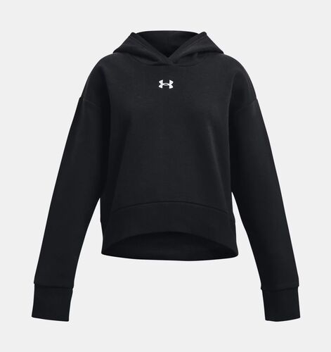 Under Armour Ua Rival Fleece Crop Hoodie - black