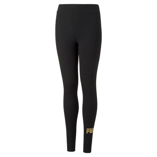 Puma Ess   Logo Leggings G - puma black-gold