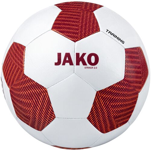Jako Trainingsball Striker 2.0 - wei�/weinrot/neonorange