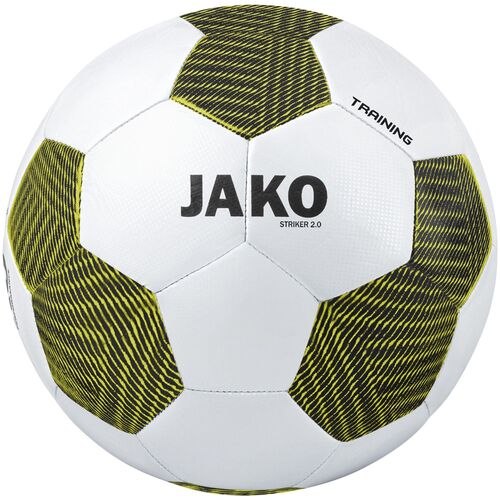 Jako Trainingsball Striker 2.0 - wei�/schwarz/soft yellow