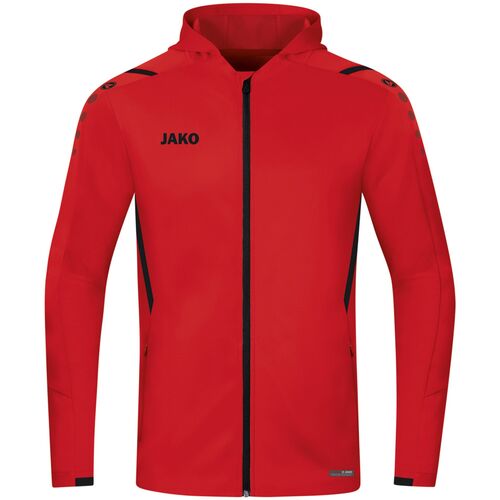 Jako Trainingsjacke Challenge Mit Kapuze - rot/schwarz
