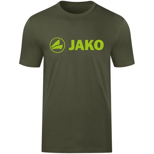 Jako T-Shirt Promo - khaki/neongr�n