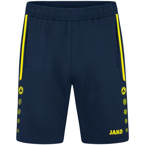 Jako Trainingsshort Allround - marine/neongelb