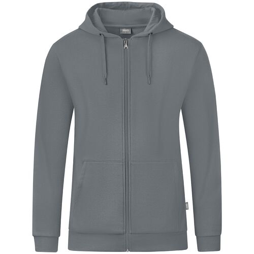 Jako Kapuzenjacke Organic - steingrau