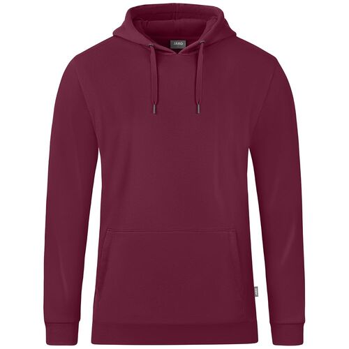 Jako Kapuzensweat Organic - maroon