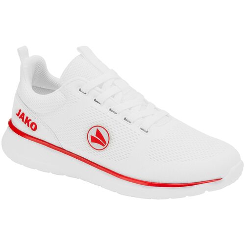 Jako Sneaker Team Mesh - wei�/rot