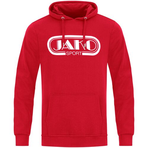 Jako Kapuzensweat Retro - rot
