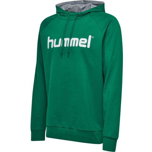 Hummel Hmlgo Cotton Logo Hoodie - evergreen