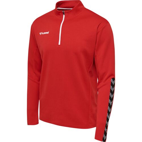 Hummel Hmlauthentic Half Zip Sweatshirt - true red