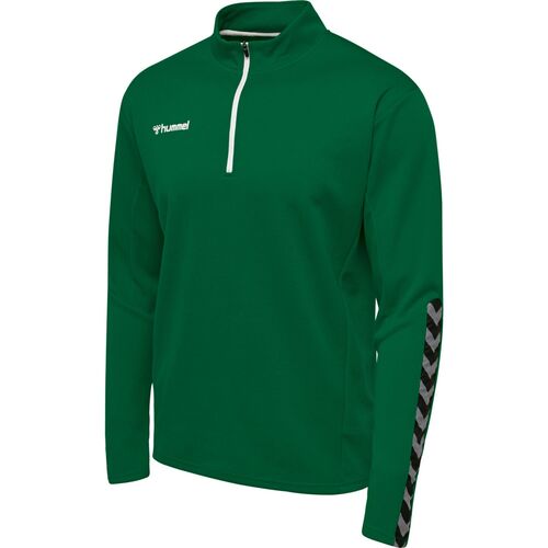 Hummel Hmlauthentic Half Zip Sweatshirt - evergreen