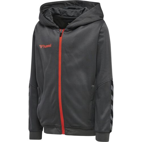 Hummel Hmlauthentic Kids Poly Zip Hoodie - asphalt