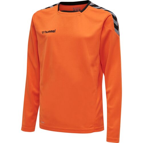 Hummel Hmlauthentic Kids Poly Jersey L/S - tangerine
