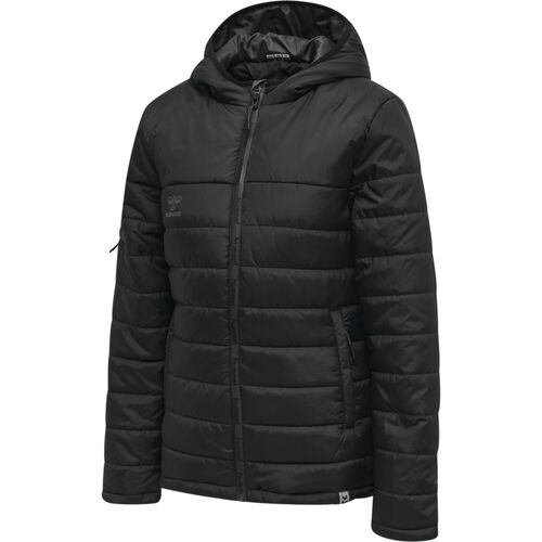 Hummel Hmlnorth Quilted Hood Jacket Woman - black/asphalt