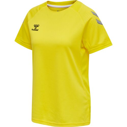 Hummel Hmllead S/S Poly Jersey Women - blazing yellow