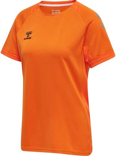 Hummel Hmllead S/S Poly Jersey Women - orange tiger