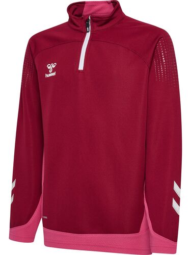 Hummel Hmllead Half Zip Kids - biking red