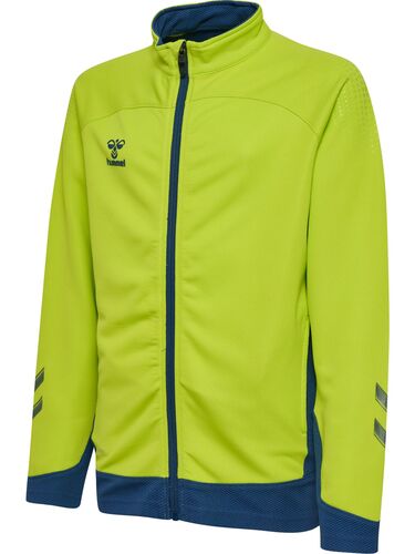 Hummel Hmllead Poly Zip Jacket Kids - lime punch