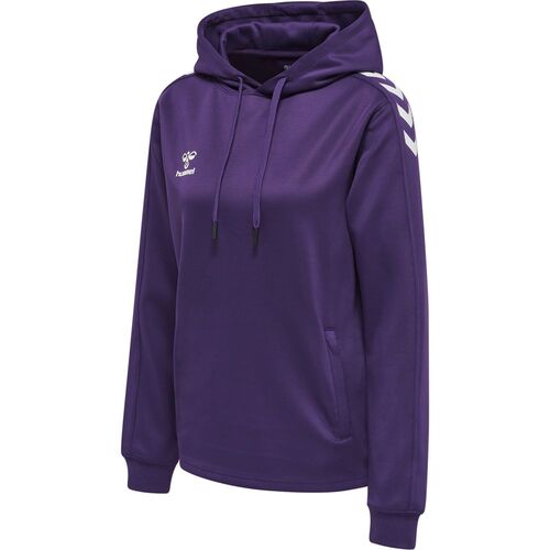 Hummel Hmlcore Xk Poly Sweat Hoodie Woman - acai/white