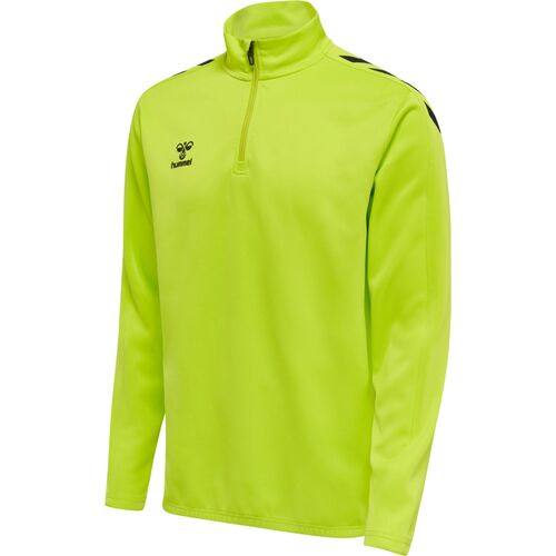 Hummel Hmlcore Xk Half Zip Poly Sweat - lime popsicle