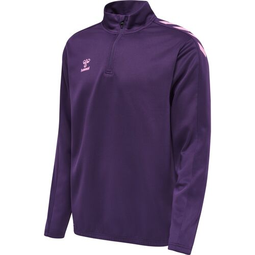 Hummel Hmlcore Xk Half Zip Poly Sweat - acai