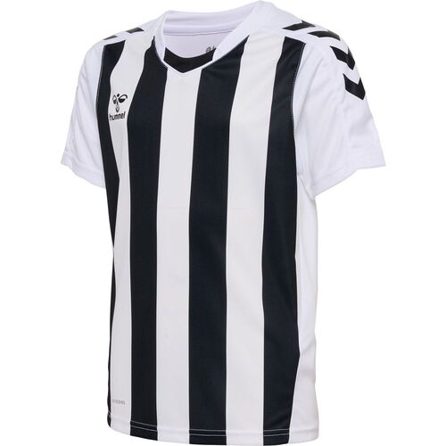 Hummel Hmlcore Xk Striped Jersey Kids S/S - white/black